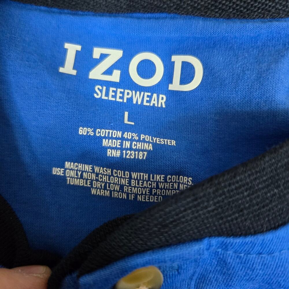 Izod 2 piece sleep wear pajama set mens large 0633 - Picture 5 of 10